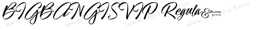 BIGBANGISVIP Regula字体转换